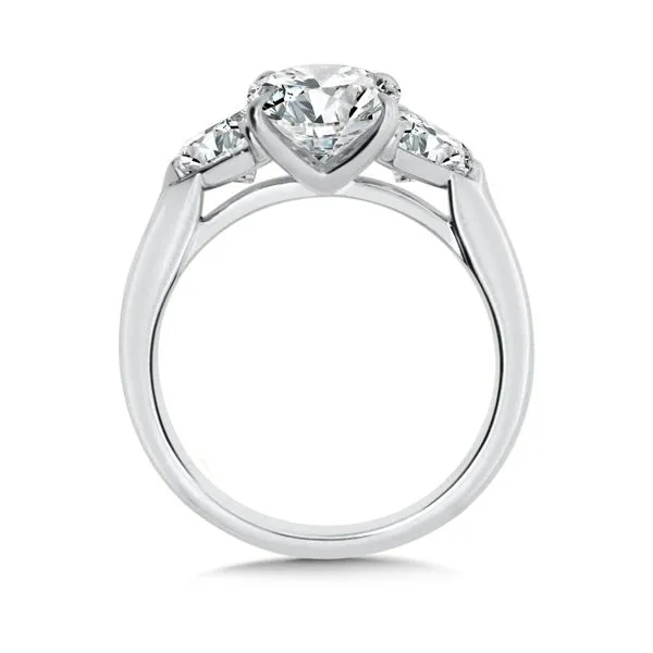 Three Stone Oval Ring Image 3 J. Thomas Jewelers Rochester Hills, MI