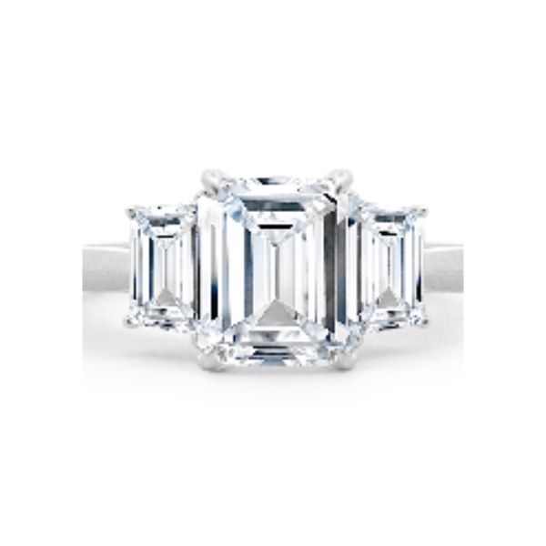 Three Stone Radiant J. Thomas Jewelers Rochester Hills, MI