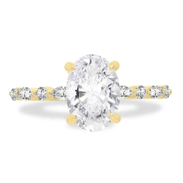 14 Karat Yellow Gold Lab Created Diamond Engagement Ring J. Thomas Jewelers Rochester Hills, MI