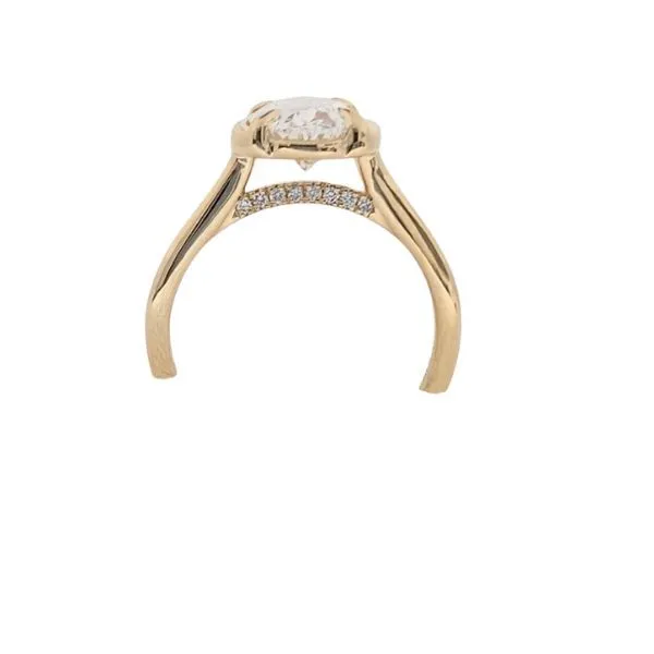 14 Karat Yellow Gold Lab Created Diamond Engagement Ring Image 2 J. Thomas Jewelers Rochester Hills, MI