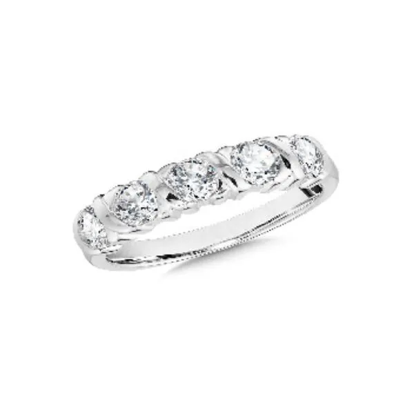 14 Karat White Gold Lab Grown Diamond Wedding Band J. Thomas Jewelers Rochester Hills, MI