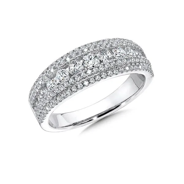 Diamond Anniversary Band in 14K White Gold J. Thomas Jewelers Rochester Hills, MI