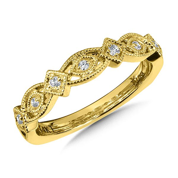 Valina 14K Yellow Gold Stackable Wedding Band J. Thomas Jewelers Rochester Hills, MI