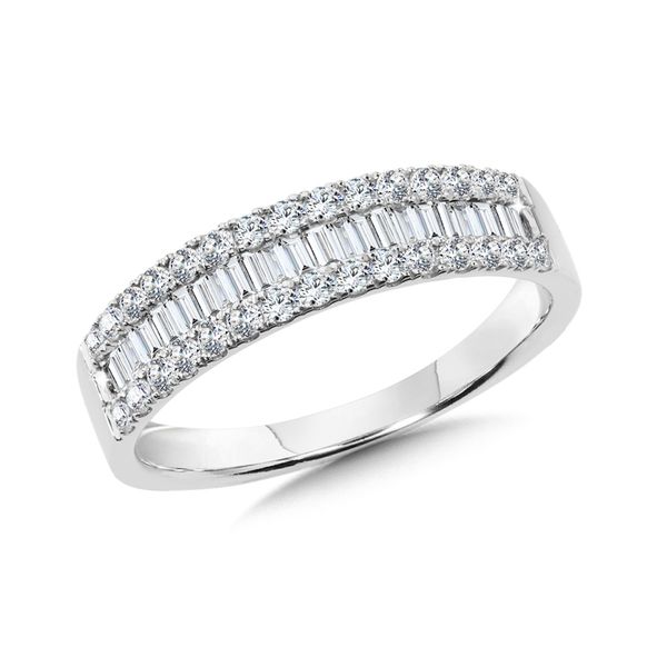 Baguette And Round Diamond Band J. Thomas Jewelers Rochester Hills, MI