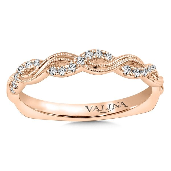 Valina Infinity Rose Gold Diamond Band J. Thomas Jewelers Rochester Hills, MI