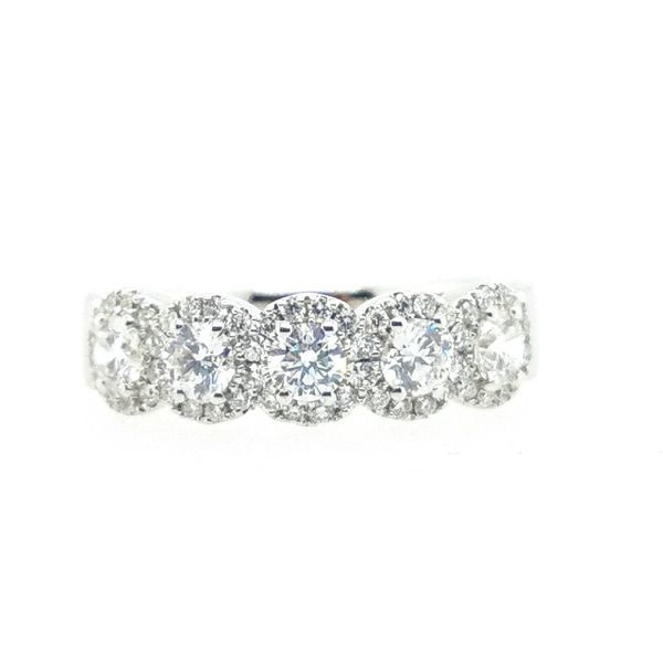 Diamond Halo Anniversary Ring J. Thomas Jewelers Rochester Hills, MI