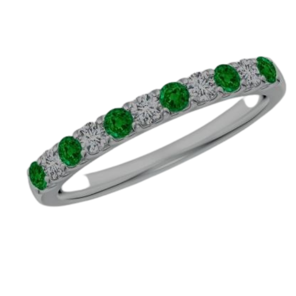 Green And White Diamond Band J. Thomas Jewelers Rochester Hills, MI