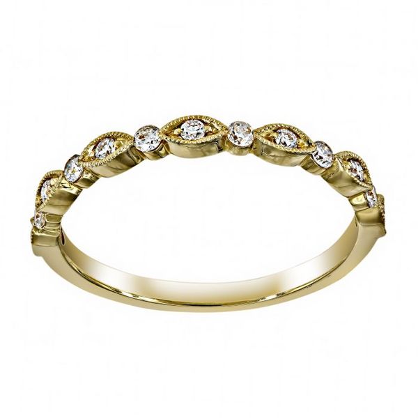 Yellow Gold Diamond Band Image 2 J. Thomas Jewelers Rochester Hills, MI