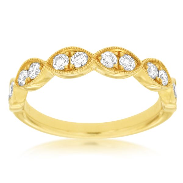 Milgrain Design Diamond Band Image 2 J. Thomas Jewelers Rochester Hills, MI