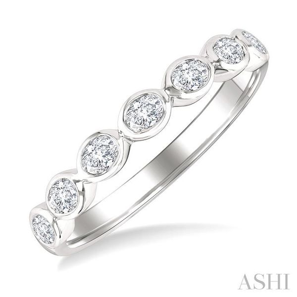 14 Karat White Gold Diamond Wedding Band J. Thomas Jewelers Rochester Hills, MI