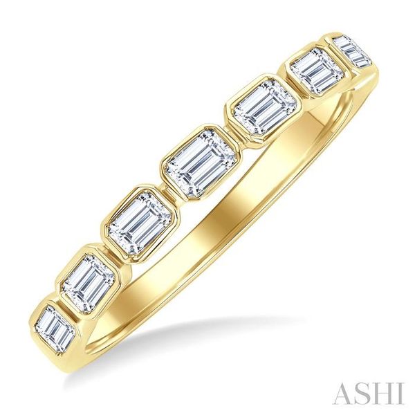 14 Karat Yellow Gold Diamond Band J. Thomas Jewelers Rochester Hills, MI
