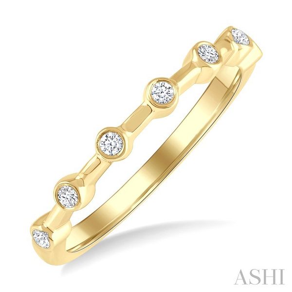 14 Karat Yellow Gold Diamond Band J. Thomas Jewelers Rochester Hills, MI