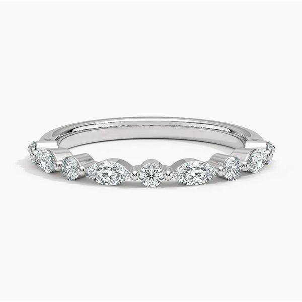 Marquise And Round Diamond Band J. Thomas Jewelers Rochester Hills, MI