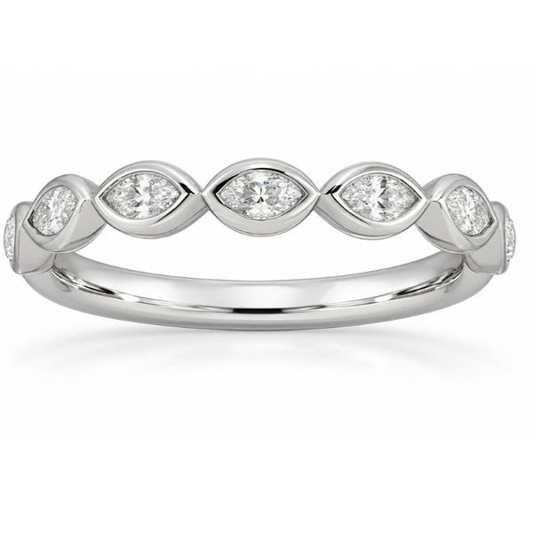 Bezel Marquise Diamond Band J. Thomas Jewelers Rochester Hills, MI
