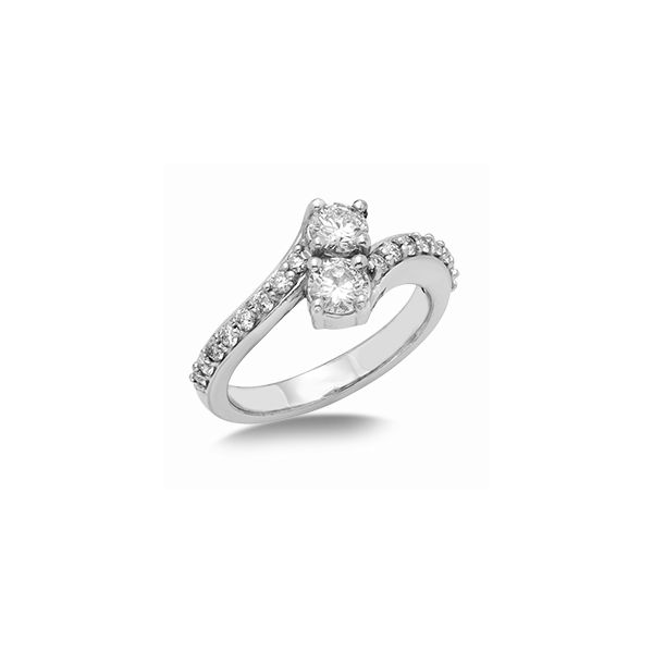 White Gold Two Stone Diamond Ring J. Thomas Jewelers Rochester Hills, MI