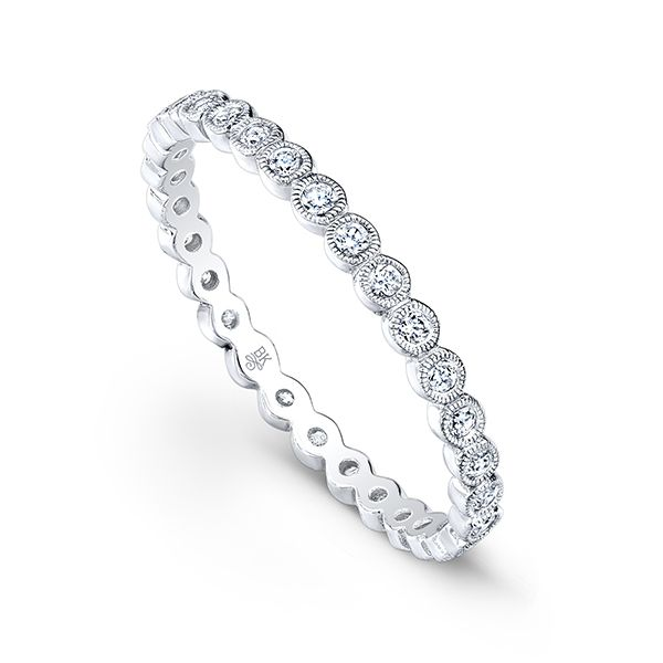 Bubble Diamond Ring With Milgrain J. Thomas Jewelers Rochester Hills, MI