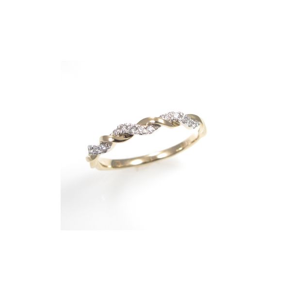 Romantic  Yellow Gold Diamond Stackable Ring J. Thomas Jewelers Rochester Hills, MI