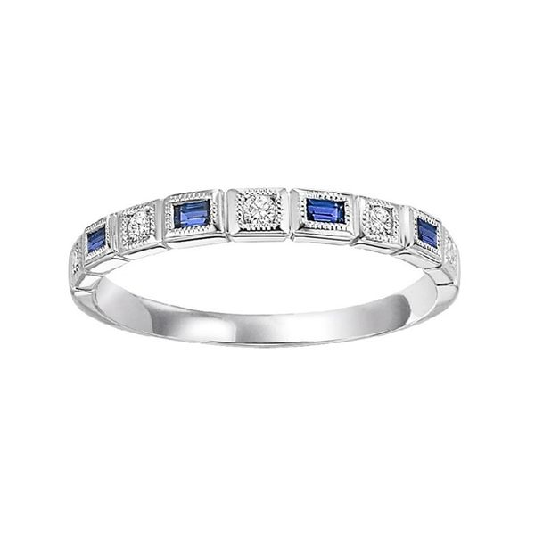 Blue Sapphire and Diamond Stackable J. Thomas Jewelers Rochester Hills, MI
