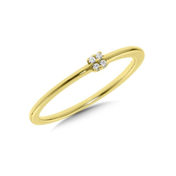 Yellow Gold 0.03Tw Diamond Stackable J. Thomas Jewelers Rochester Hills, MI
