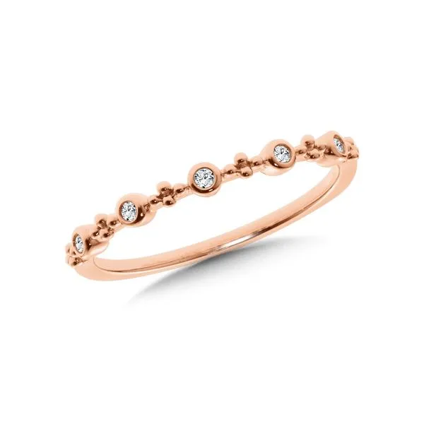 Bezel Set  Rose Gold Stackable J. Thomas Jewelers Rochester Hills, MI