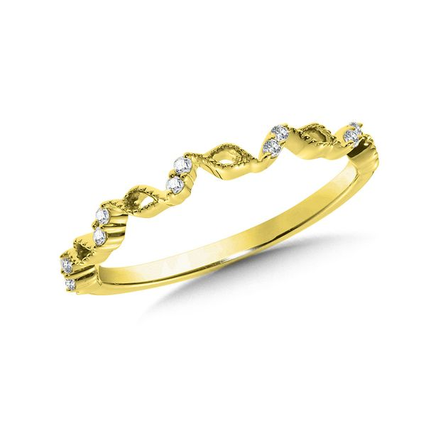 Yellow Gold 0.06Tw Diamond Stackable J. Thomas Jewelers Rochester Hills, MI
