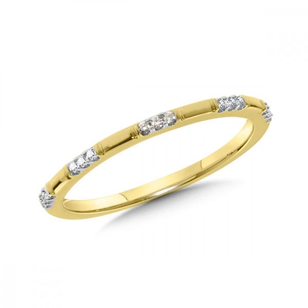Yellow Gold 0.08 Stackable Ring J. Thomas Jewelers Rochester Hills, MI