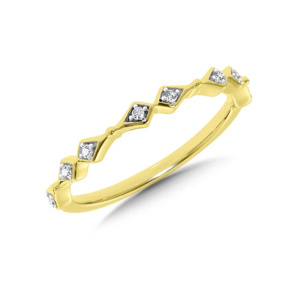 Yellow Gold 0.05Tw Diamond Stackable J. Thomas Jewelers Rochester Hills, MI