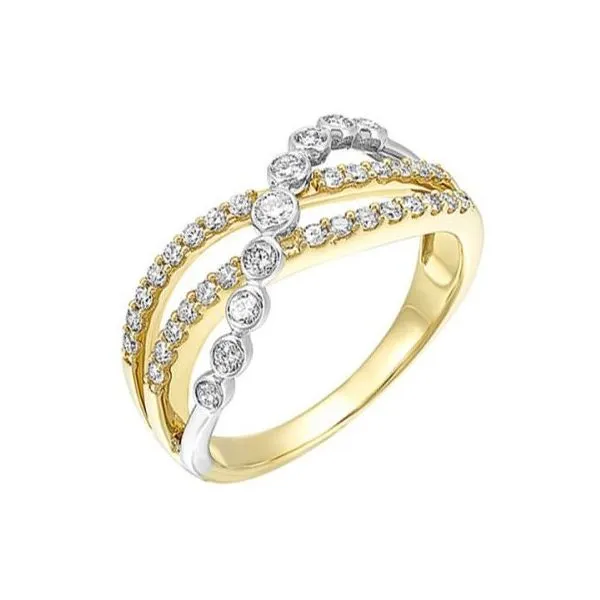 White and Yellow Gold and Diamond Ring J. Thomas Jewelers Rochester Hills, MI