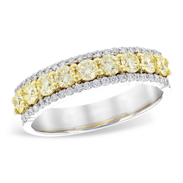 1.00Tw Yellow And White Diamond Ring J. Thomas Jewelers Rochester Hills, MI