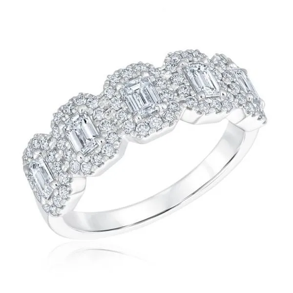 1.50Tw Baguette Diamond Halo Ring J. Thomas Jewelers Rochester Hills, MI