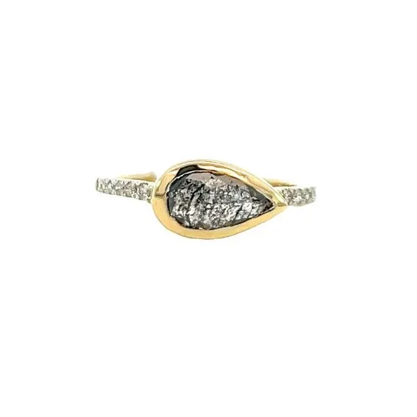 Bezel Set Salt and Pepper Ring J. Thomas Jewelers Rochester Hills, MI