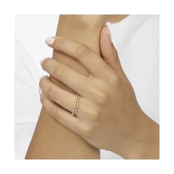 Paper Clip Diamond Ring Image 2 J. Thomas Jewelers Rochester Hills, MI