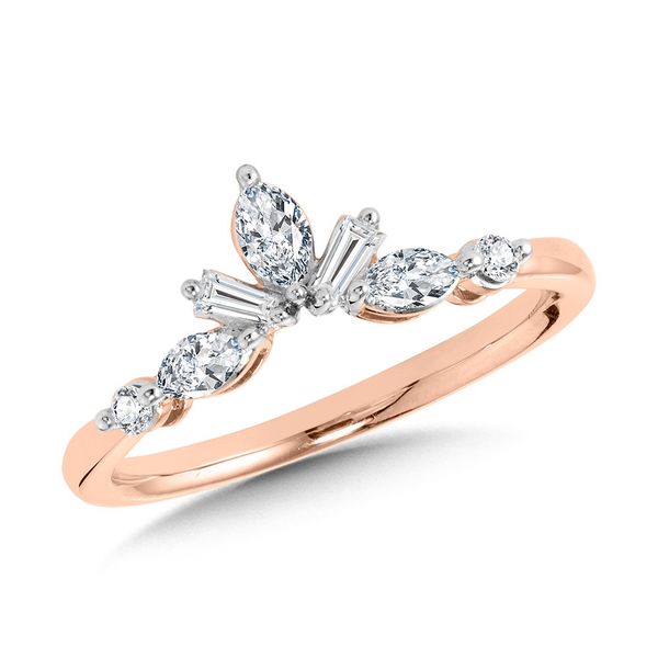 Marquise And Round Diamond Band J. Thomas Jewelers Rochester Hills, MI