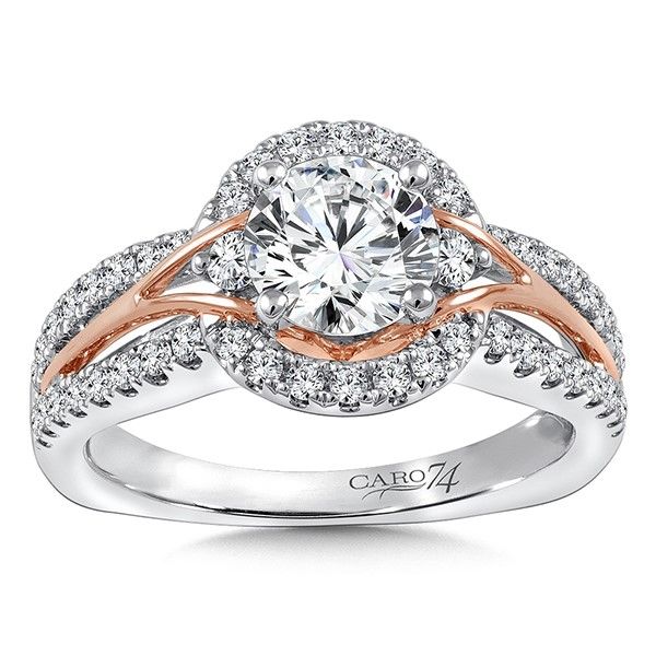 White And Rose Gold Diamond Ring J. Thomas Jewelers Rochester Hills, MI