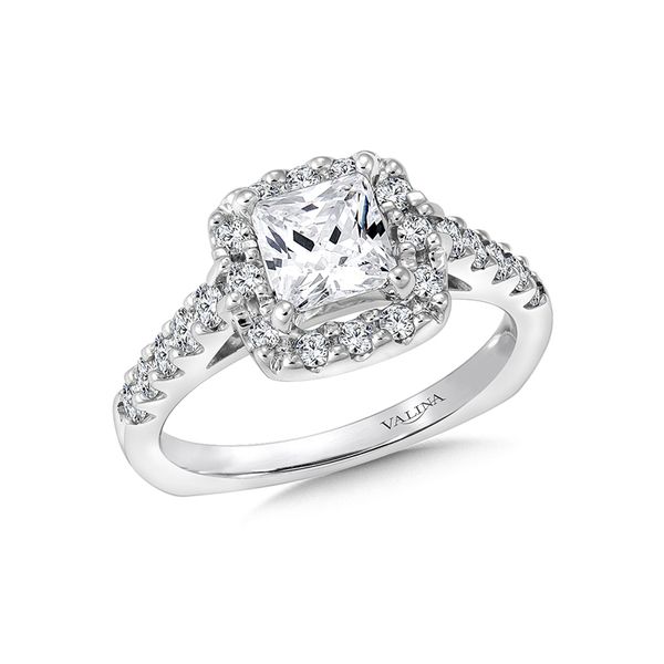 Valina Diamond Engagement Ring In 14K White Gold J. Thomas Jewelers Rochester Hills, MI