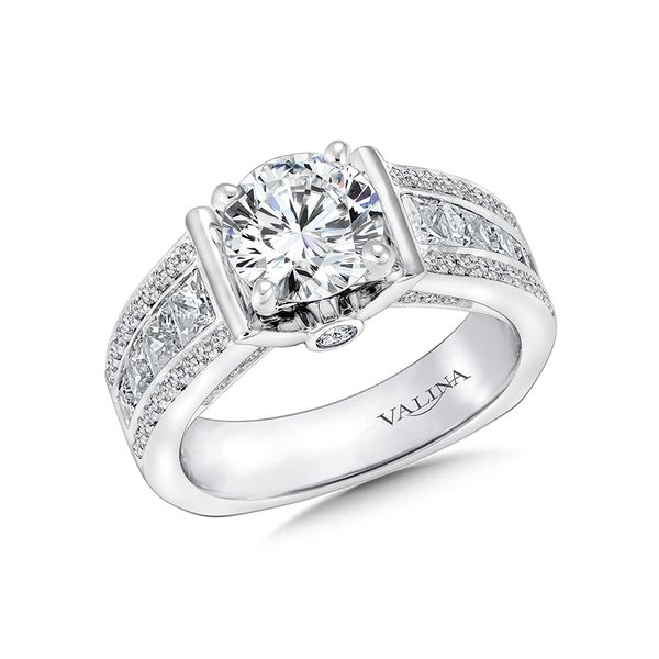 Valina Princess And Round Engagement Ring J. Thomas Jewelers Rochester Hills, MI