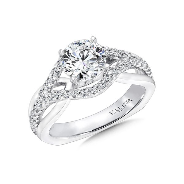 Valina Diamond Engagement Ring In 14K White Gold J. Thomas Jewelers Rochester Hills, MI