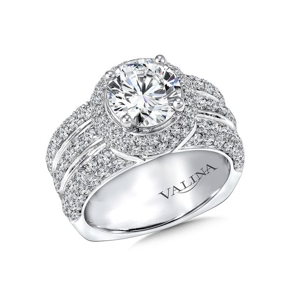 Valina Bold Pave' Diamond Engagement Ring J. Thomas Jewelers Rochester Hills, MI