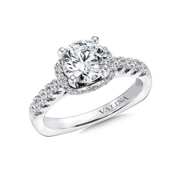 Valina Diamond Engagement Ring In 14K White Gold J. Thomas Jewelers Rochester Hills, MI