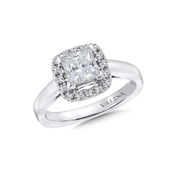 Valina Diamond Engagement Ring In 14K White Gold J. Thomas Jewelers Rochester Hills, MI