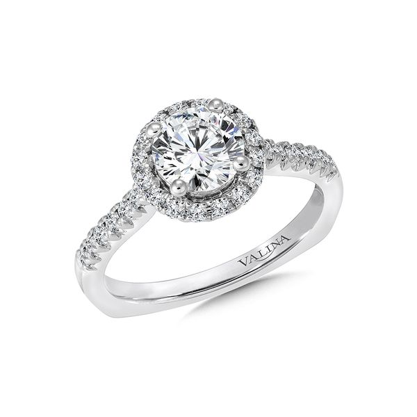 Valina Diamond Engagement Ring In 14K White Gold J. Thomas Jewelers Rochester Hills, MI