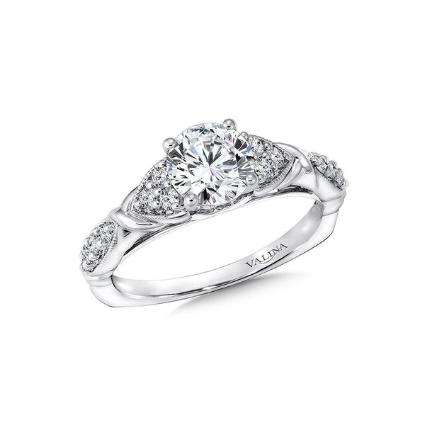 Valina Diamond Engagement Ring In 14K White Gold J. Thomas Jewelers Rochester Hills, MI