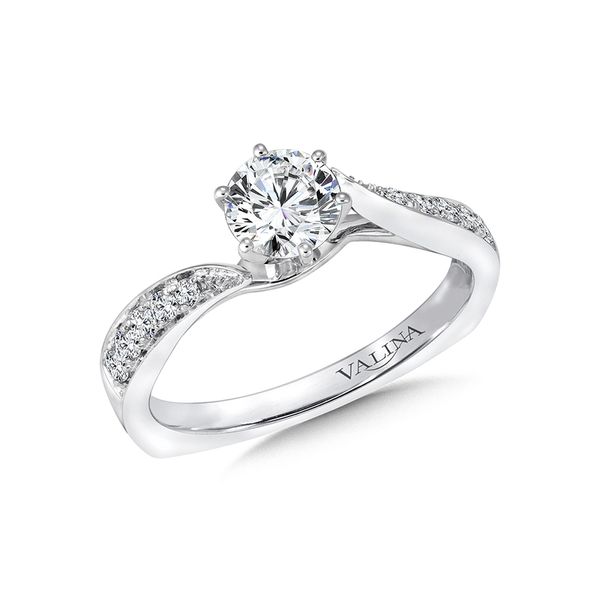 Valina Diamond Engagement Ring in 14K White Gold J. Thomas Jewelers Rochester Hills, MI