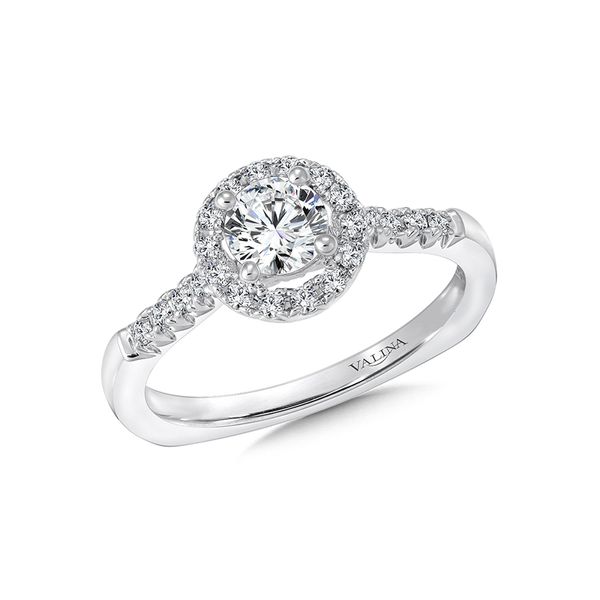 Valina Bridal Round Halo Ring J. Thomas Jewelers Rochester Hills, MI