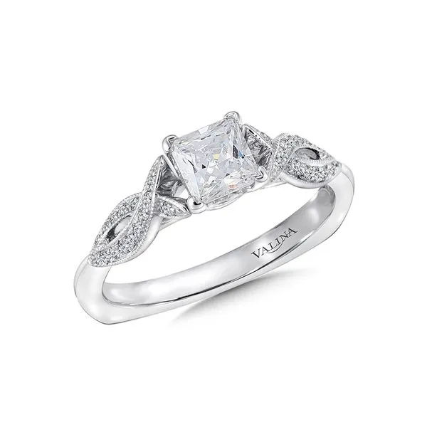Valina Diamond Engagement Ring In 14K White Gold J. Thomas Jewelers Rochester Hills, MI