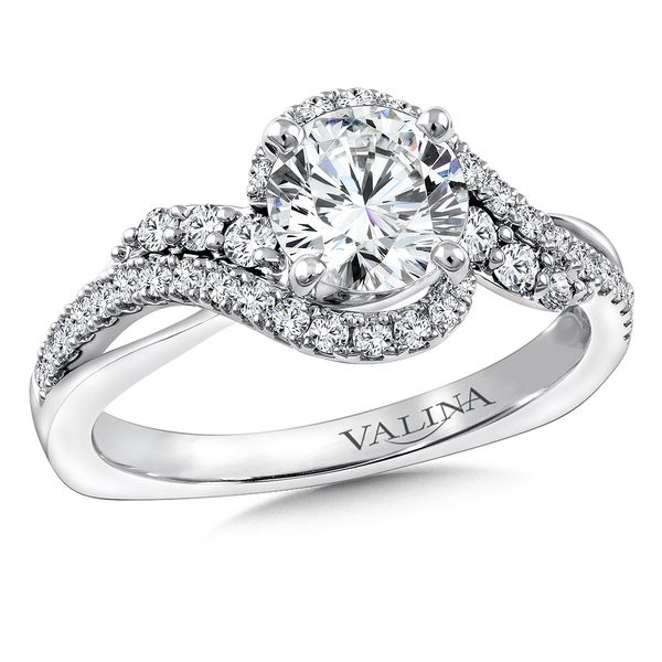 Valina Swirl Of Diamonds Engagement Ring J. Thomas Jewelers Rochester Hills, MI