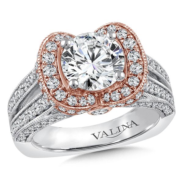 Valina Luxurions Rose And White Gold Diamond Ring J. Thomas Jewelers Rochester Hills, MI