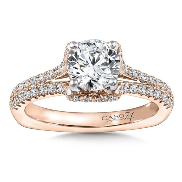 Caro74 Split Shank Engagement Ring J. Thomas Jewelers Rochester Hills, MI