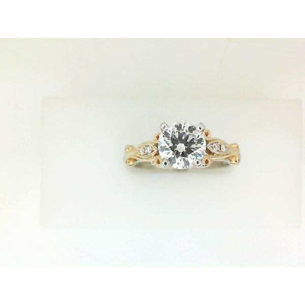 Vintage Design Milgrain Diamond Ring Image 2 J. Thomas Jewelers Rochester Hills, MI