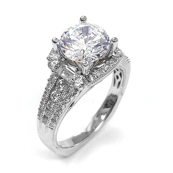 NJ Designer Milgrain Engagement Ring J. Thomas Jewelers Rochester Hills, MI